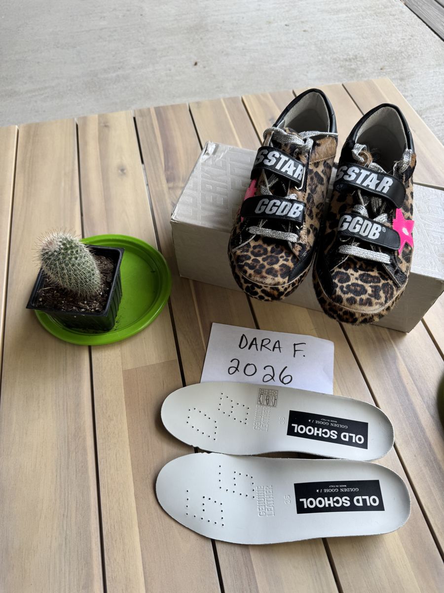 GOLDEN GOOSE Old School, leopard with pink accents