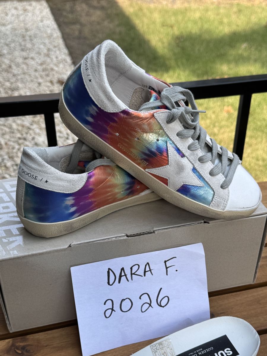 GOLDEN GOOSE Superstar Low-top, rainbow tie-dye