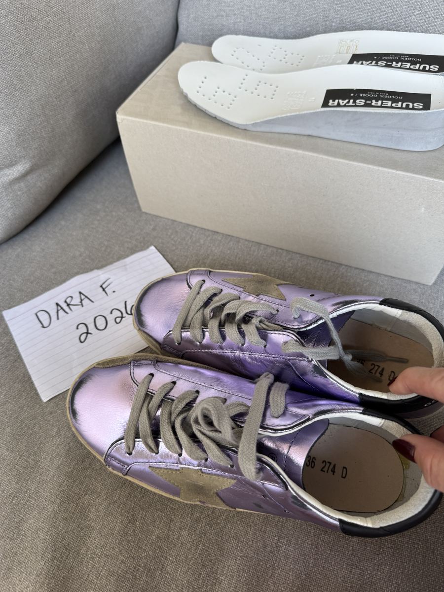 GOLDEN GOOSE Superstar, metallic lilac